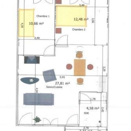  DUCASTEL IMMOBILIER : Appartement | MACON (71000) | 58 m2 | 564 € 